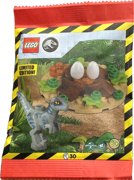 LEGO Jurassic World Baby Raptor Nest Polybag | 30 Pieces | New Factory Sealed | Limited Edition