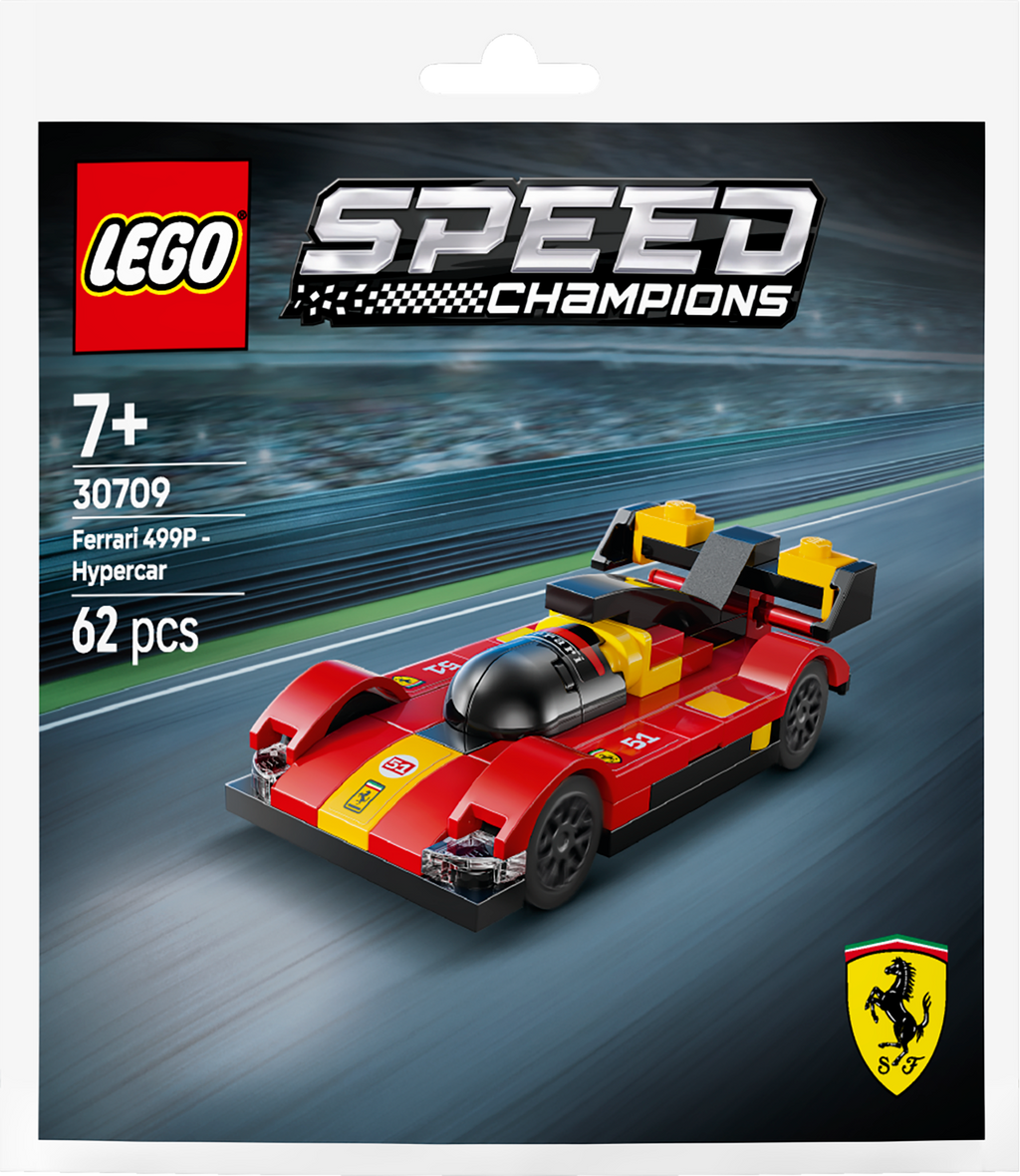 LEGO Speed Champions 30709 Ferrari 499P Hypercar – 62 Pieces