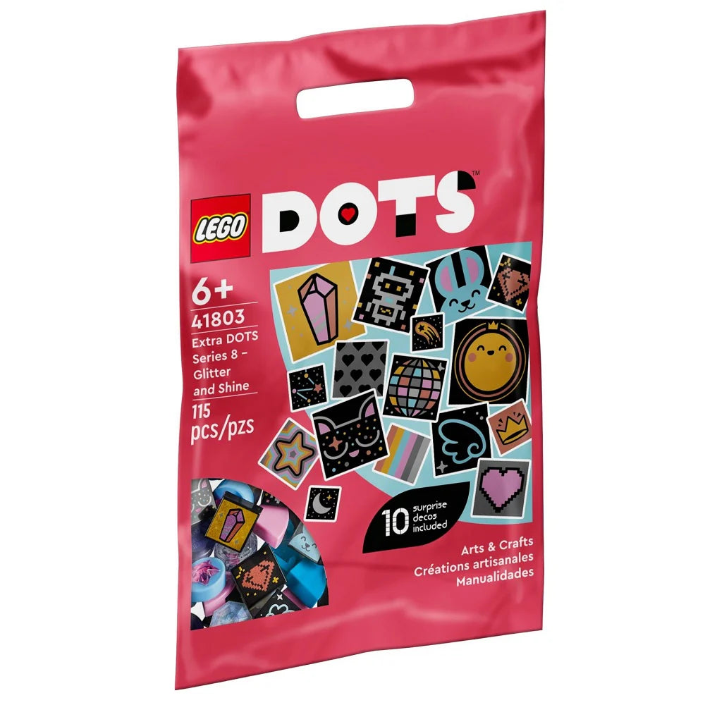 LEGO DOTS Extra DOTS Series 8 Glitter and Shine 41803 Creative Craft Pack 115 Pieces New Sealed