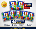 Panini FIFA World Cup 2026 Stickers 5 Packs + 2 Promo Packs 49 Stickers Total