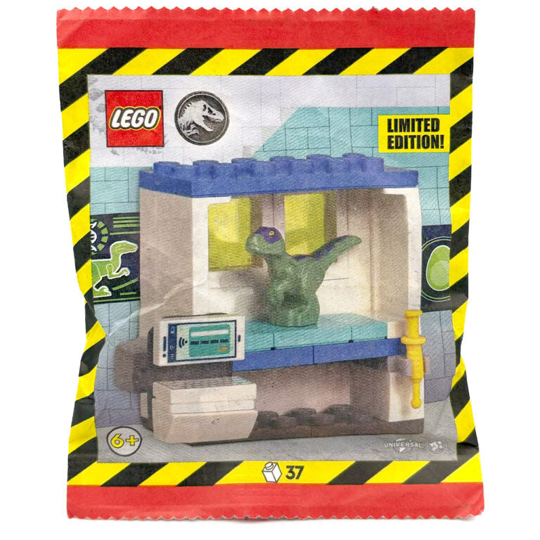 LEGO Jurassic World Dinosaur Lab Polybag | 37 Pieces | New Factory Sealed | Limited Edition