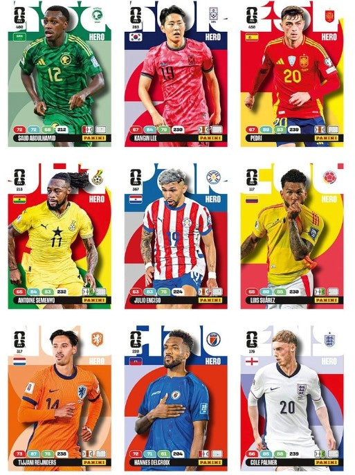 Panini FIFA World Cup 2026 Adrenalyn XL Card Bundle | 3 Sealed Packs + 1 Promo Pack (28 Cards) | Official Panini