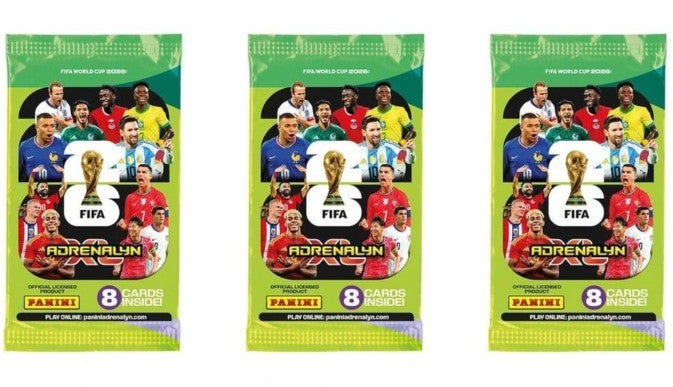 Panini FIFA World Cup 2026 Adrenalyn XL Card Bundle | 3 Sealed Packs + 1 Promo Pack (28 Cards) | Official Panini