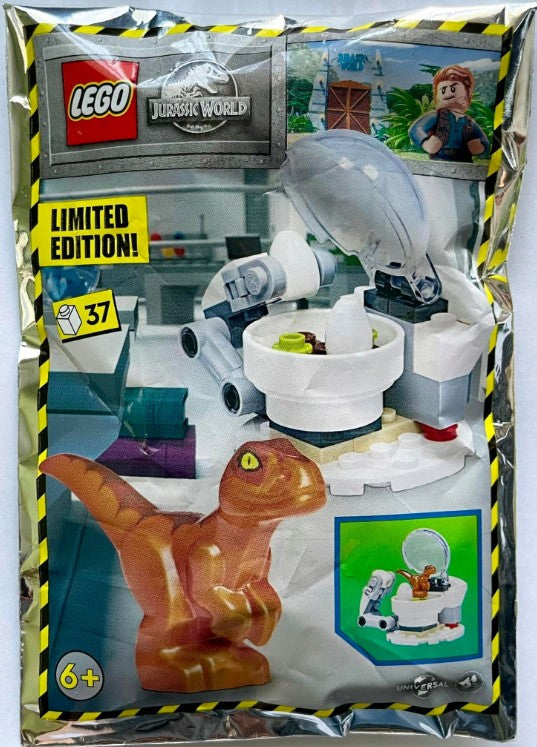 LEGO Jurassic World Baby Dinosaur Lab Polybag | 37 Pieces | New Factory Sealed | Limited Edition