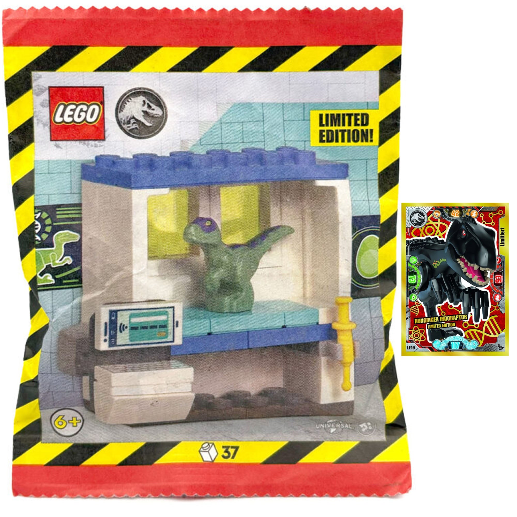 LEGO Jurassic World Dinosaur Lab Polybag | 37 Pieces | New Factory Sealed | Limited Edition
