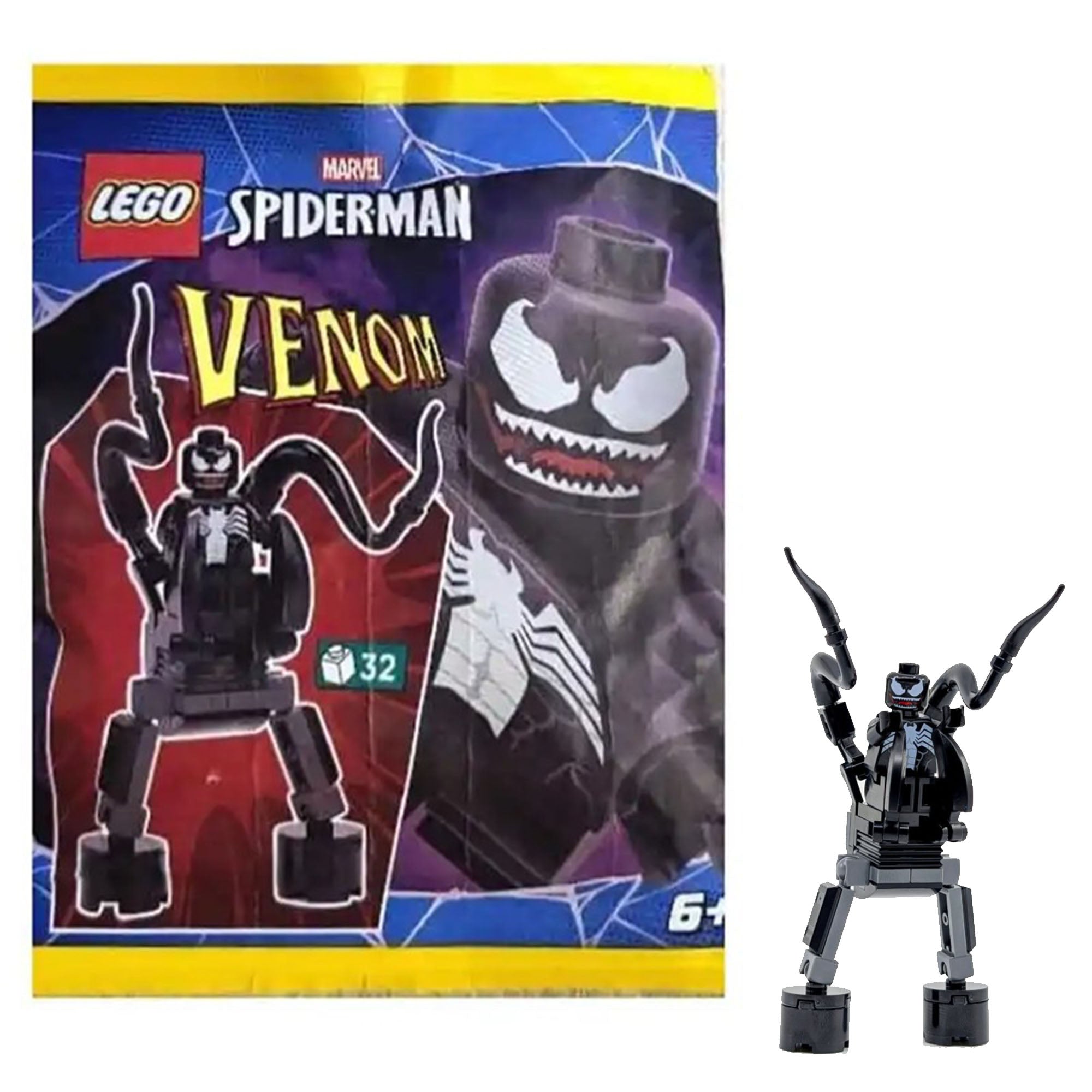 LEGO Marvel Spider-Man Venom Minifigure Polybag | 32 Pieces | New Factory Sealed