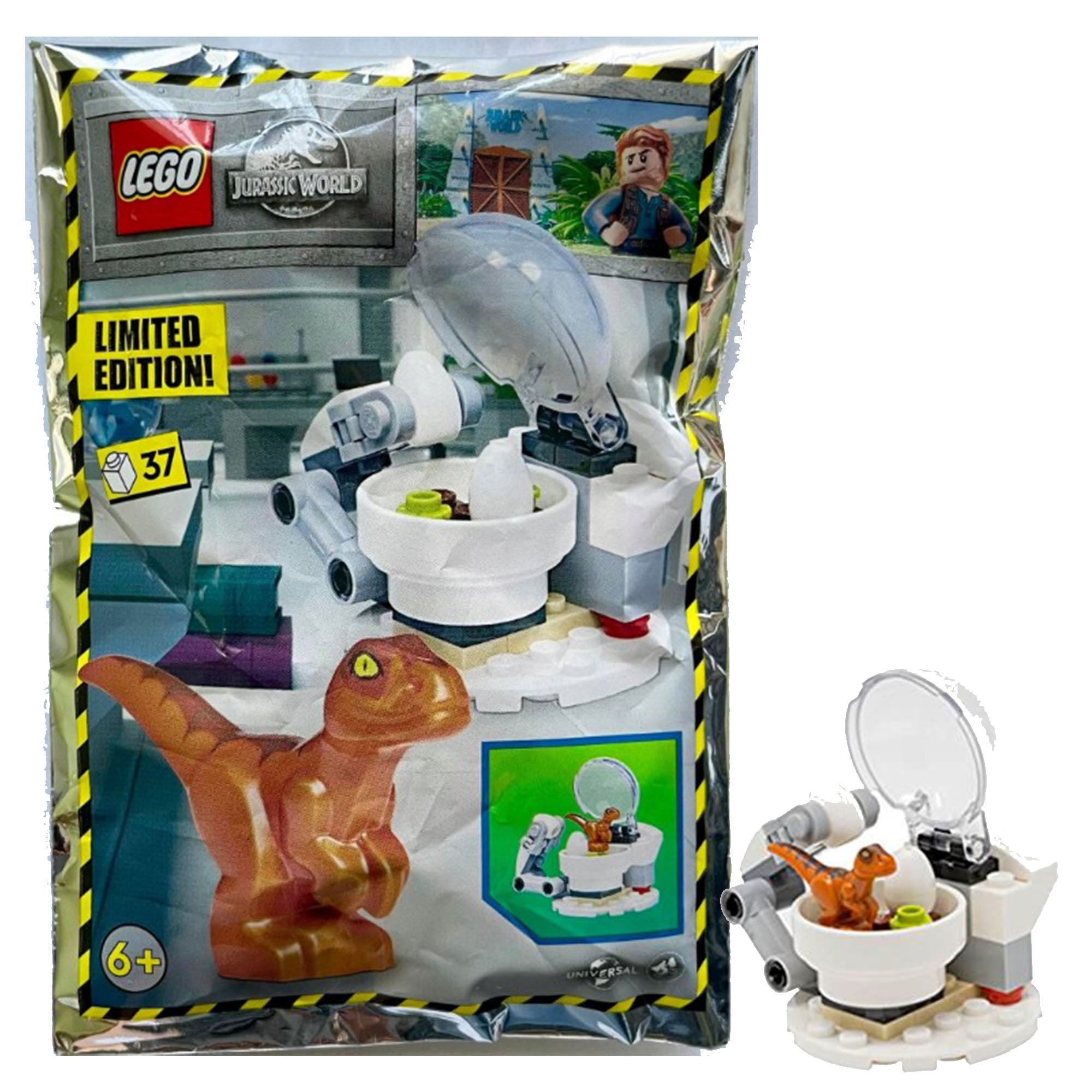 LEGO Jurassic World Baby Dinosaur Lab Polybag | 37 Pieces | New Factory Sealed | Limited Edition