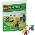 LEGO Minecraft Alex's Campfire Conflict 30732 Paper Bag Set Factory Sealed 31 Pieces Age 6+