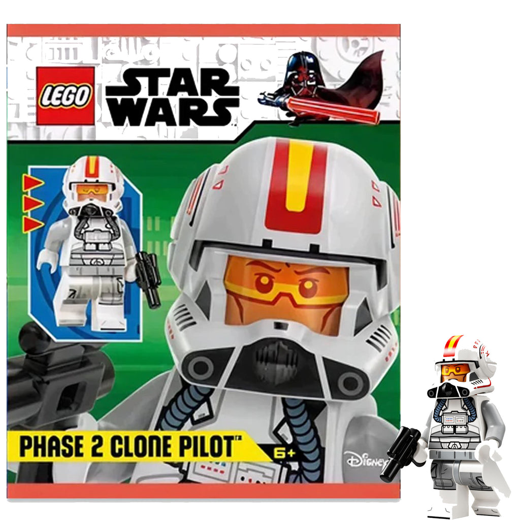 LEGO Star Wars Phase 2 Clone Pilot Minifigure Polybag | New Factory Sealed | Clone Trooper | Ages 6+