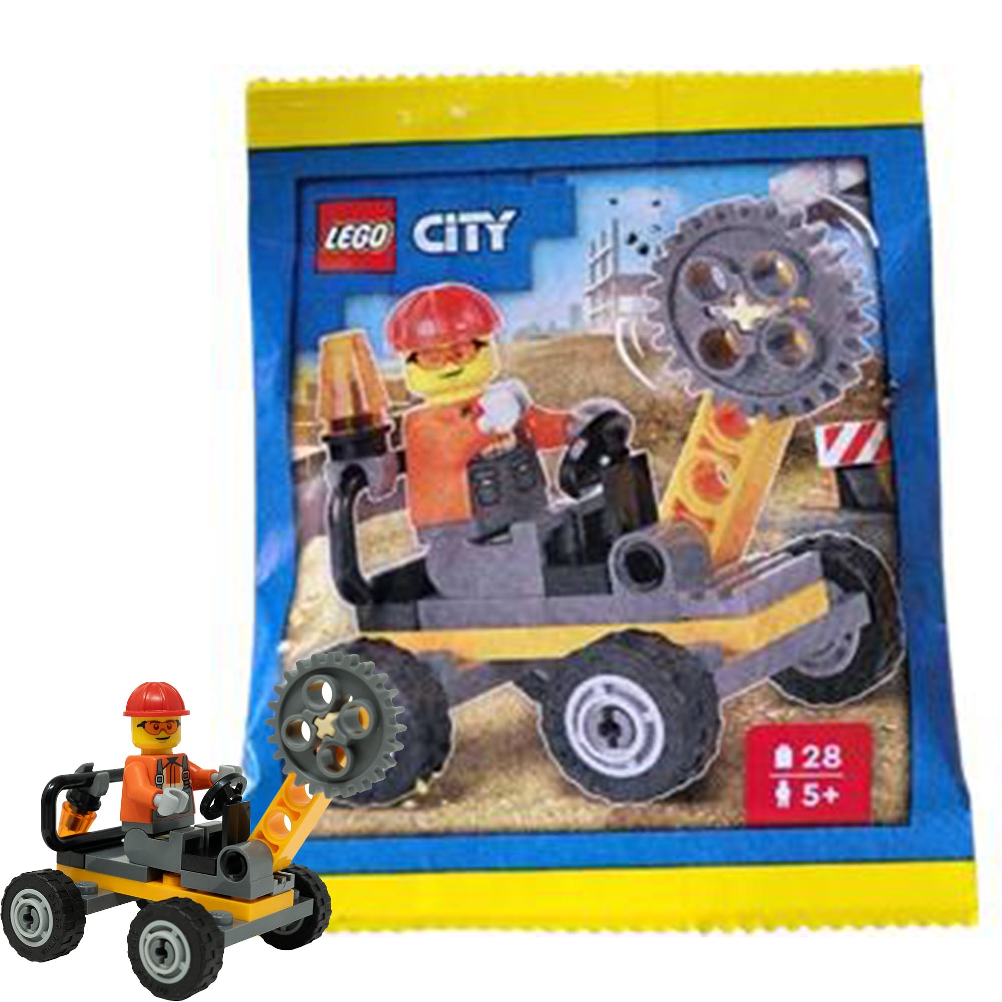 LEGO City Construction Vehicle Polybag | 28 Pieces | New Factory Sealed | Mini Build