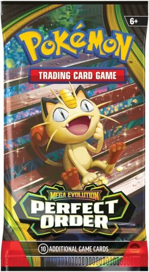 Pokémon TCG Mega Evolution: Perfect Order Booster Pack | Factory Sealed | 10 Additional Game Cards