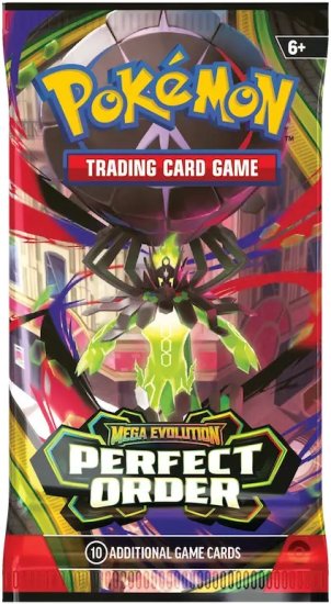 Pokémon TCG Mega Evolution: Perfect Order Booster Pack | Factory Sealed | 10 Additional Game Cards