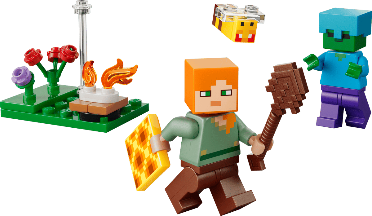 LEGO Minecraft Alex's Campfire Conflict 30732 Paper Bag Set Factory Sealed 31 Pieces Age 6+