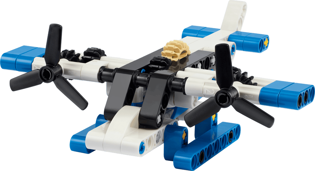 LEGO Technic White Seaplane 30736 Paper Bag Set Factory Sealed 82 Pieces