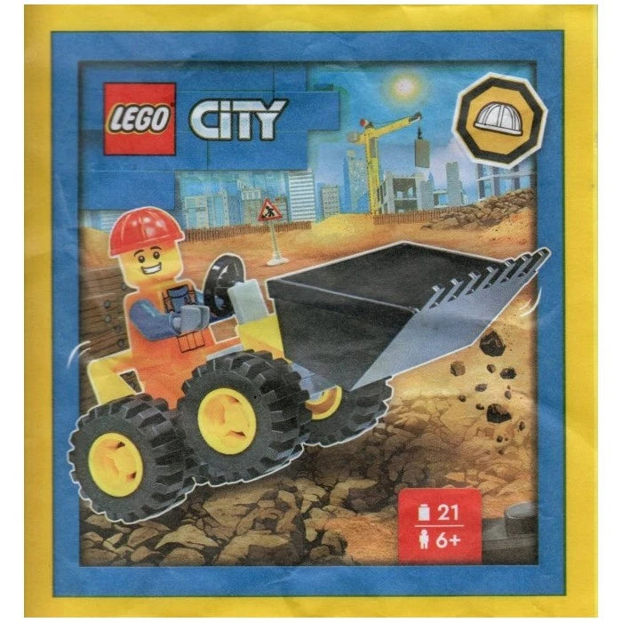 LEGO City Construction Loader Polybag | 21 Pieces | New Factory Sealed | Ages 6+