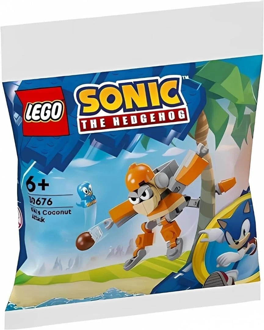 LEGO Sonic the Hedgehog Kiki's Coconut Attack 30676 Polybag Set New Factory Sealed 2024 | 42 Pieces