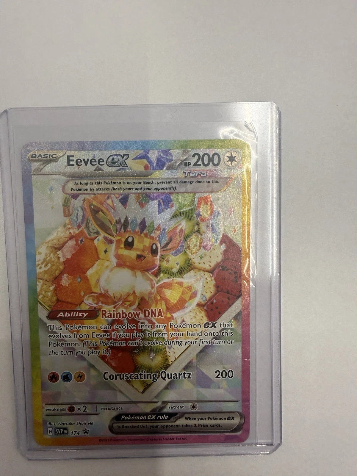 Pokémon Eevee ex SVP174 Black Star Promo Holo Scarlet & Violet Near Mint Card