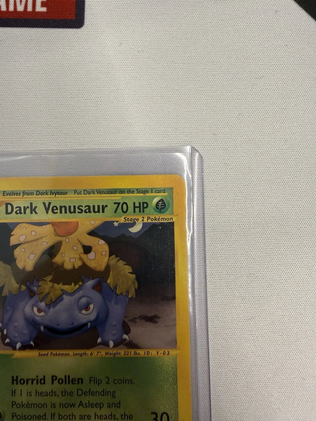 Dark Venusaur 7/82 Team Rocket 2003 Pokémon Card Non Holo Rare LP/NM