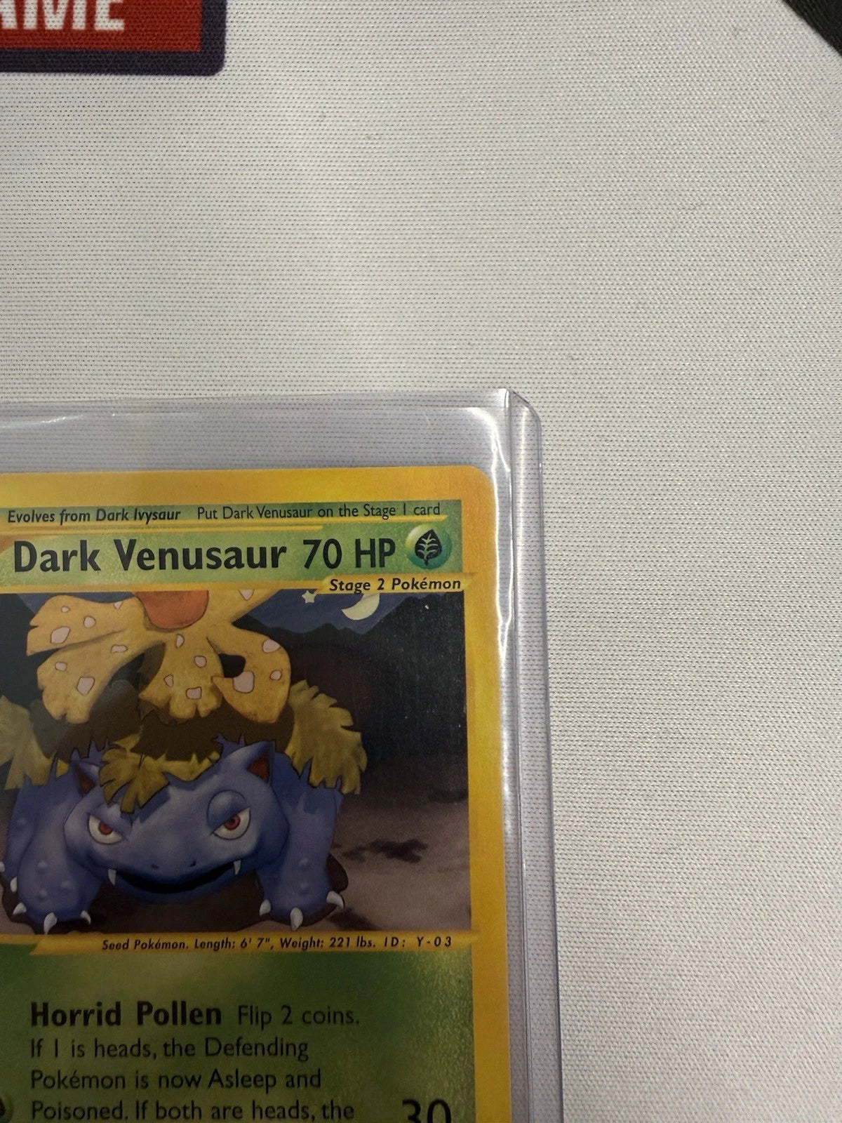 Dark Venusaur 7/82 Team Rocket 2003 Pokémon Card Non Holo Rare LP/NM