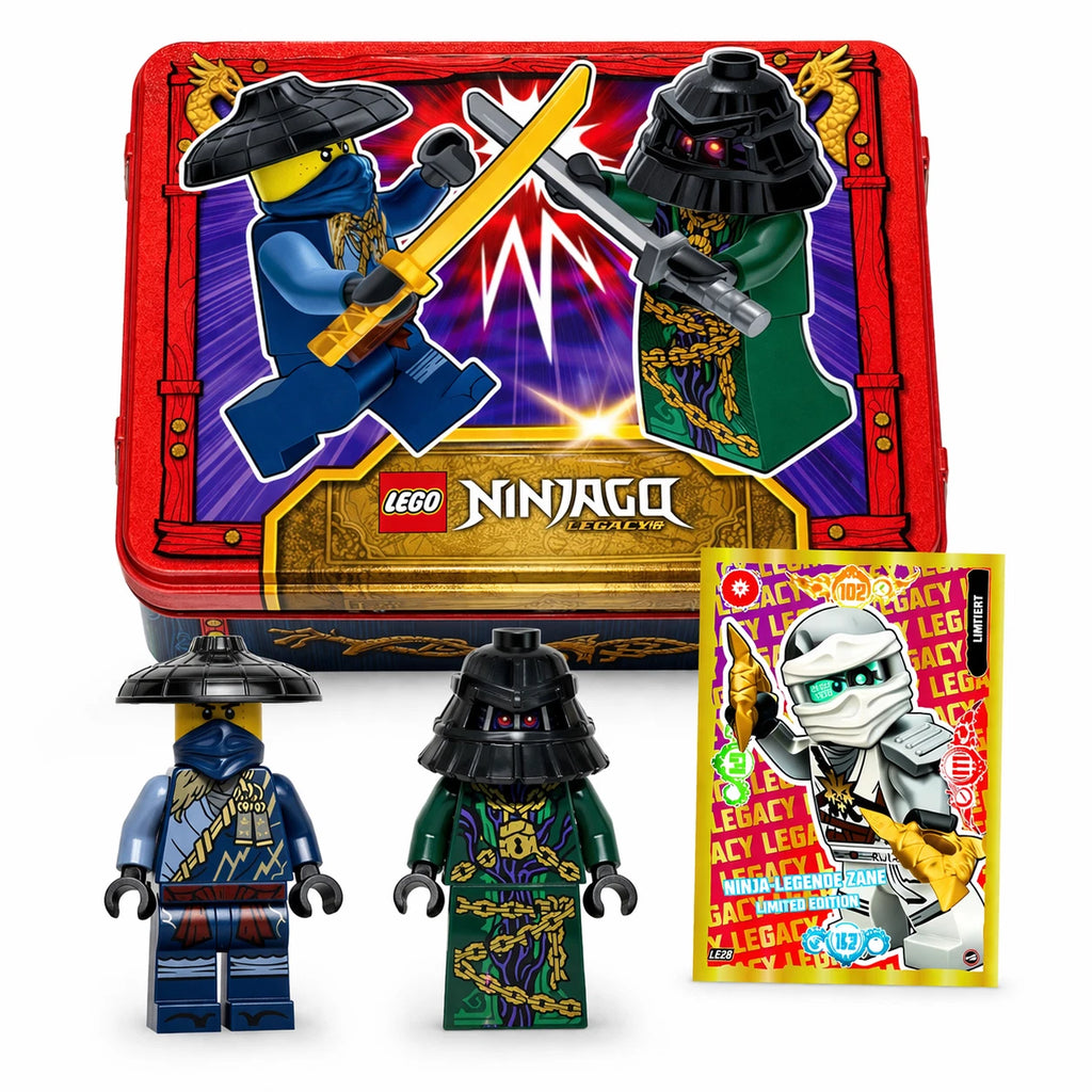 LEGO NINJAGO Metal Storage Box 112507 | Kai vs Villain Tin | FREE Limited Edition Card | New Sealed