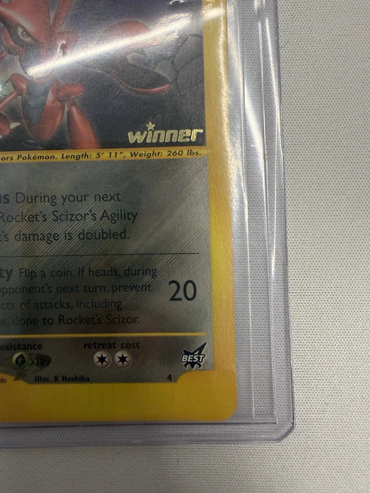 Rocket's Scizor Winner Promo #4 60 HP Black Star Pokémon Card 2003