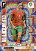 Achraf Hakimi Limited Edition Panini FIFA 365 2026 Rainbow Foil Card | Morocco