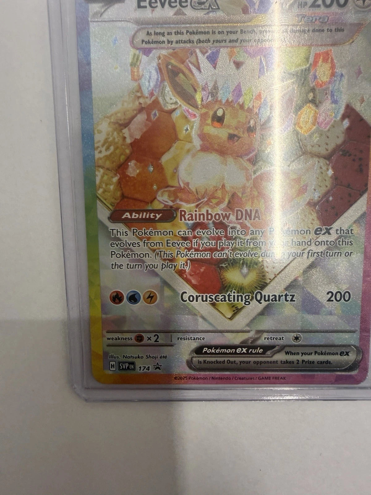 Pokémon Eevee ex SVP174 Black Star Promo Holo Scarlet & Violet Near Mint Card