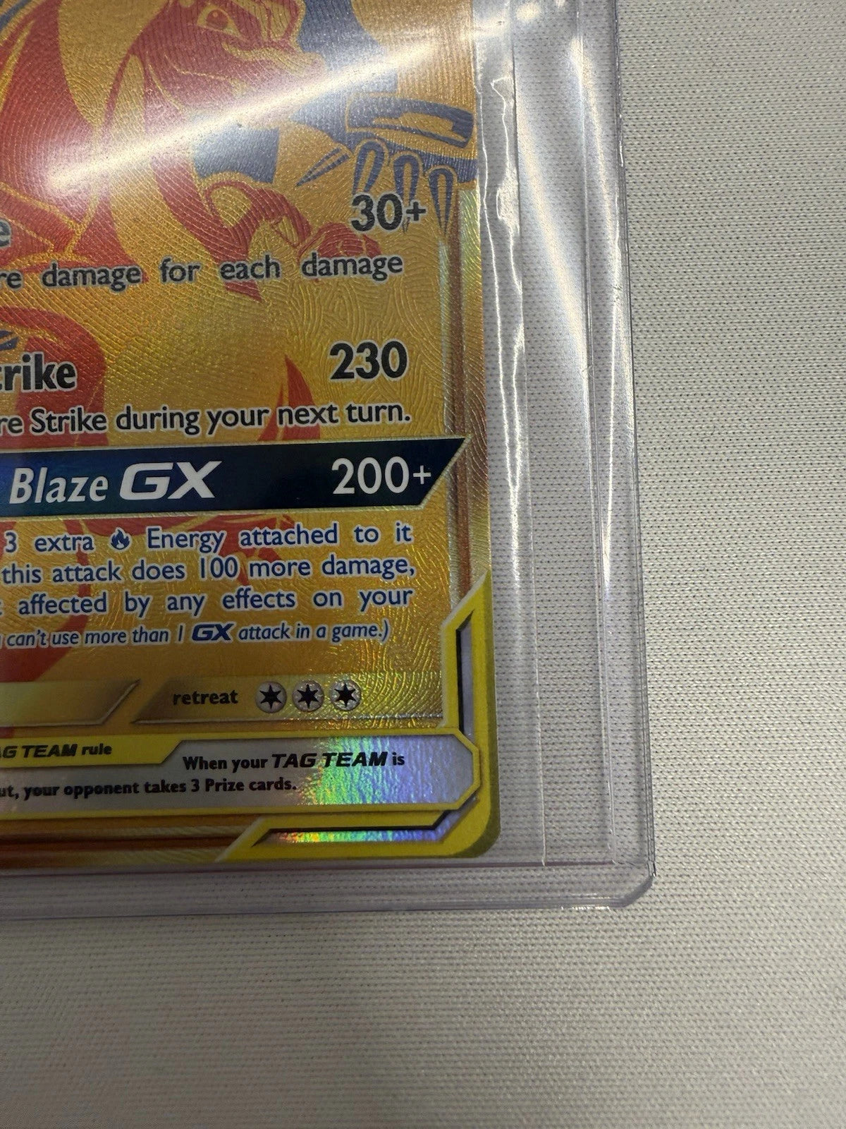 Reshiram & Charizard GX SM247 Gold Black Star Promo TAG TEAM Holo Near Mint