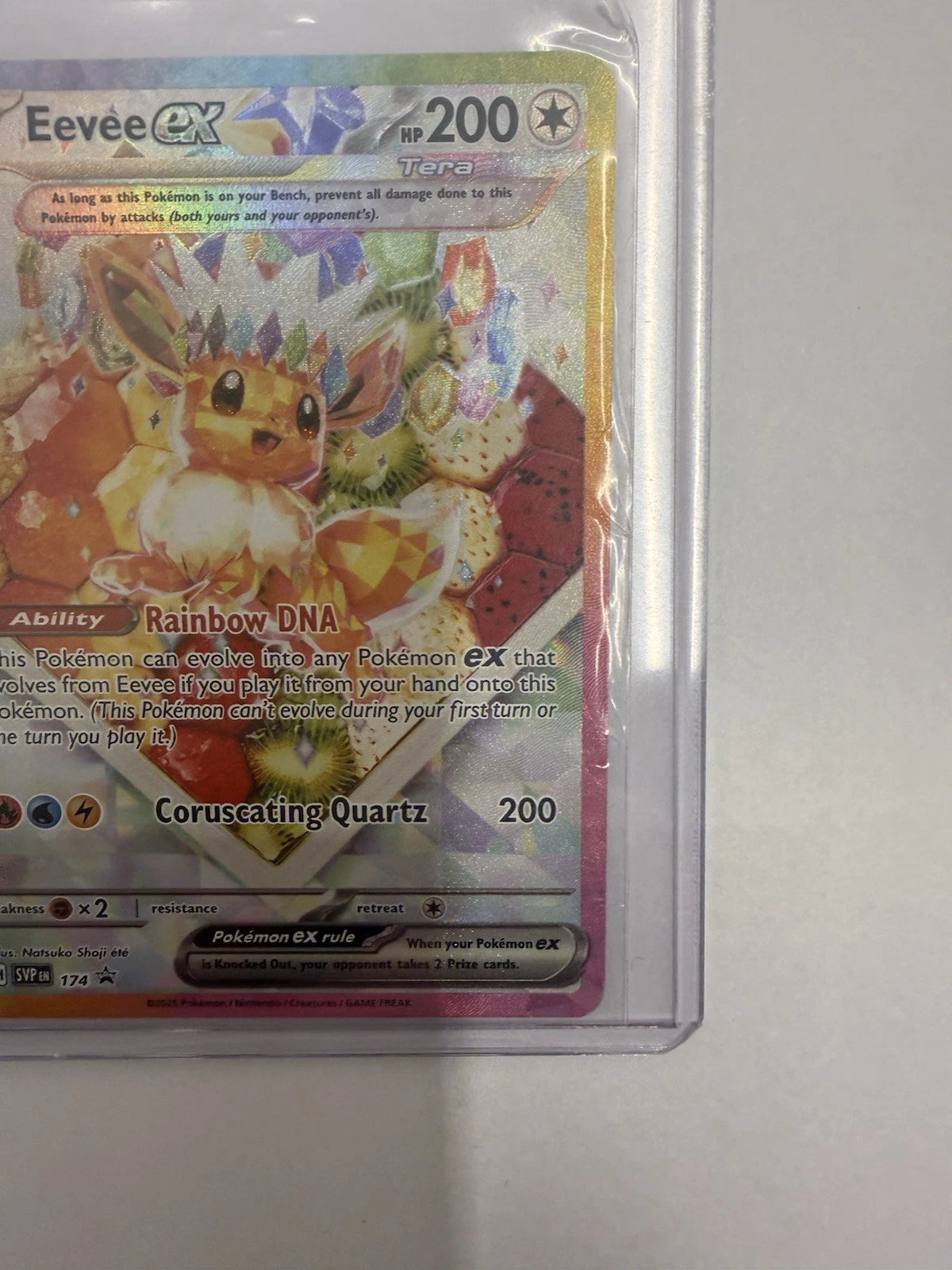 Pokémon Eevee ex SVP174 Black Star Promo Holo Scarlet & Violet Near Mint Card