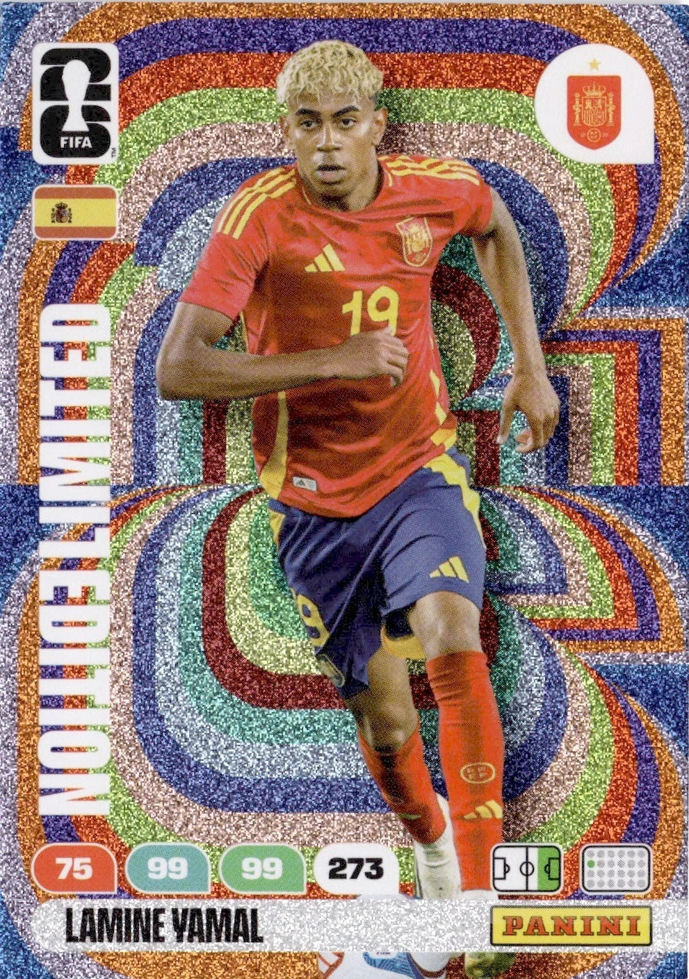Lamine Yamal Limited Edition Rainbow Foil Card | Panini FIFA World Cup 2026 | Spain | Official Panini