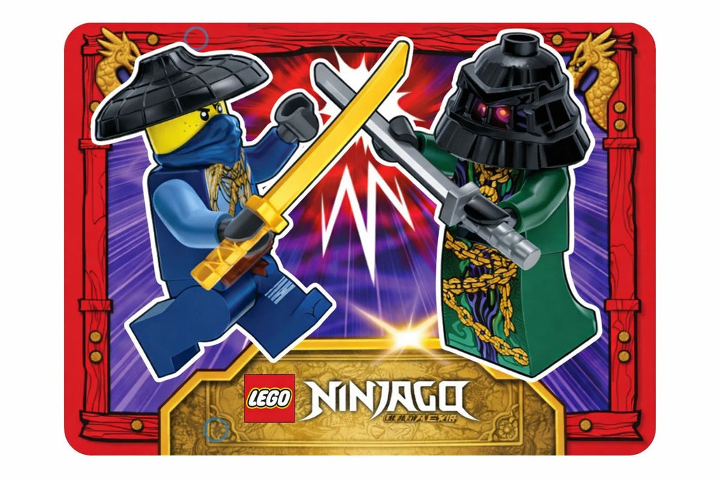 LEGO NINJAGO Metal Storage Box 112507 | Kai vs Villain Tin | FREE Limited Edition Card | New Sealed