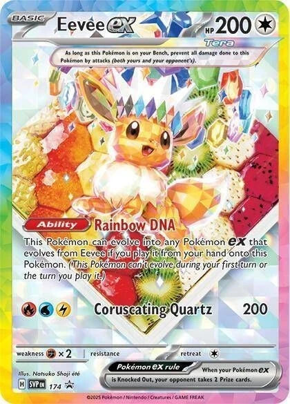 Pokémon Eevee ex SVP174 Black Star Promo Holo Scarlet & Violet Near Mint Card